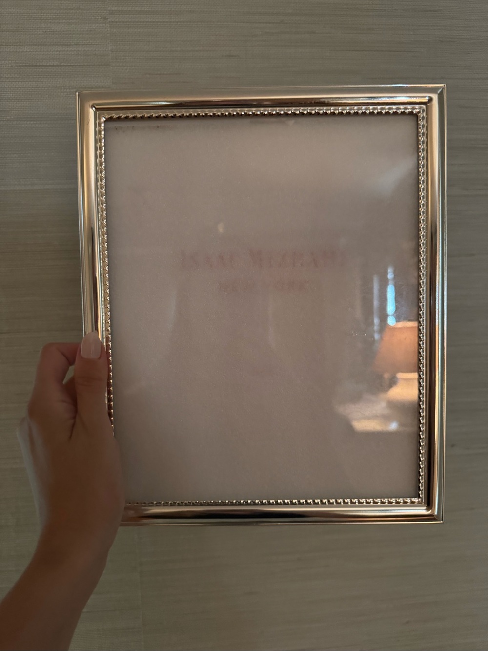 Elegant Silver Beaded Picture Frame - Home Accents 8x10
